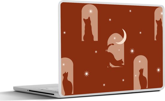 Laptop sticker - 12.3 inch - Sterren - Kat - Design - 30x22cm ...