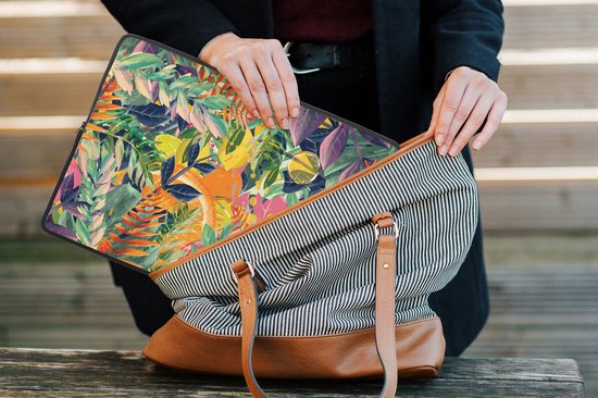 Housse ordinateur 13 pouces - Fleurs - Jungle - Tropical - Housse ordinateur