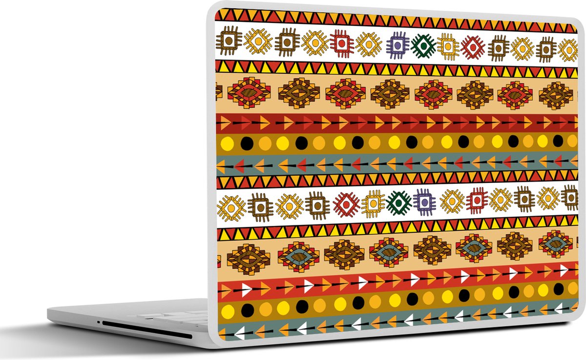 Laptop sticker - 15.6 inch - Maya - Patroon - Latijns Amerika - 36x27,5cm - Laptopstickers - Laptop skin - Cover