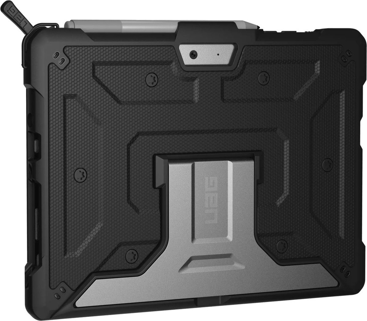 Microsoft Surface Go 3 Hoes - UAG - Metropolis Serie - Hard Kunststof Backcover - Zwart - Hoes Geschikt Voor Microsoft Surface Go 3