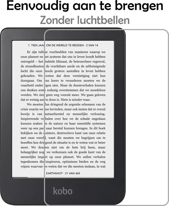 Screenprotector - Geschikt voor - Kobo Clara 2E - Screenprotector Bescherm Glas Gehard Screen Protector van EasyBeauty — afbeelding 5