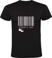 Barcode swing Heren T-shirt | artikelcode | streepjescode | zebracode | kunst | patroon | schommel