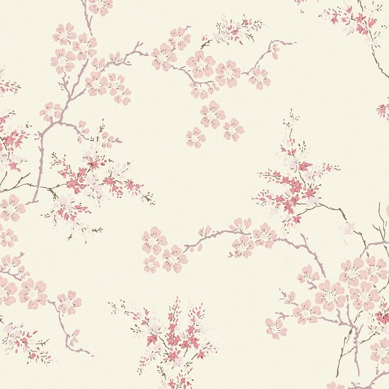 Laura Ashley Vliesbehang | Oriental Blossom Blush - 10mx52cm