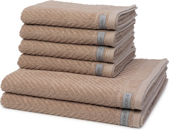 Handdoekset, 2 x douchehanddoek, 4 x handdoek, koningsblauw, 100% katoenen badstof, Oeko-Tex®-standaard 100, premium kwaliteit, 500 g/m²
