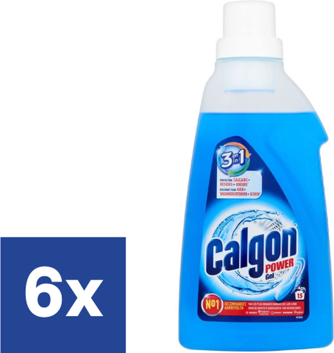 Calgon Ontkalkingsgel Wasmachines - 6 x 750 ml - Voordeelverpakking - Calgon