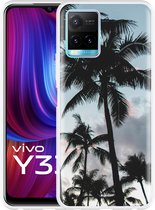 Vivo Y33s Hoesje Palmtrees - Designed by Cazy