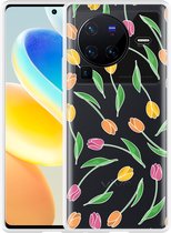 Vivo X80 Pro Hoesje Tulpen - Designed by Cazy