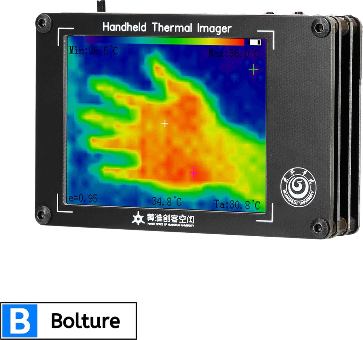 Bolture Warmtecamera - Warmtebeeldcamera - Warmte Camera Infrarood - Warmtebeeld - Infrarood Camera - 320x240 Pixels - -40℃ Tot 300℃