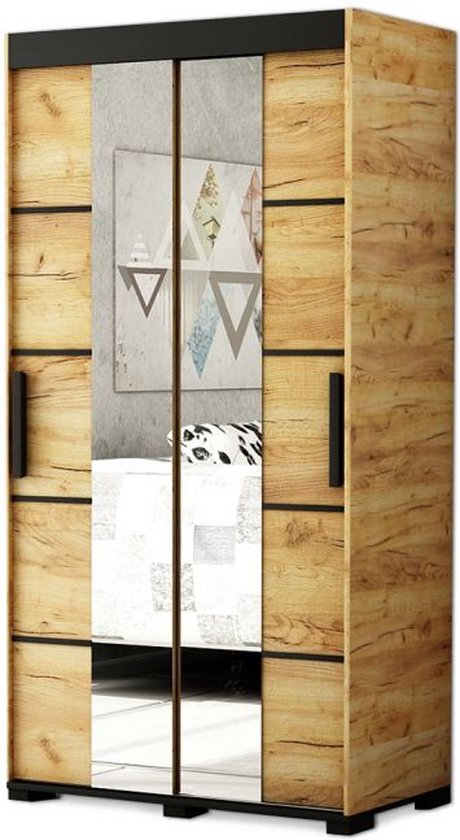 BRAUER Promise Spiegelkast - 60x70x15cm -- Met Directe Verlichting 1 Linksdraaiende Enkelzijdige Spiegeldeur Forest Wheat Sw371639