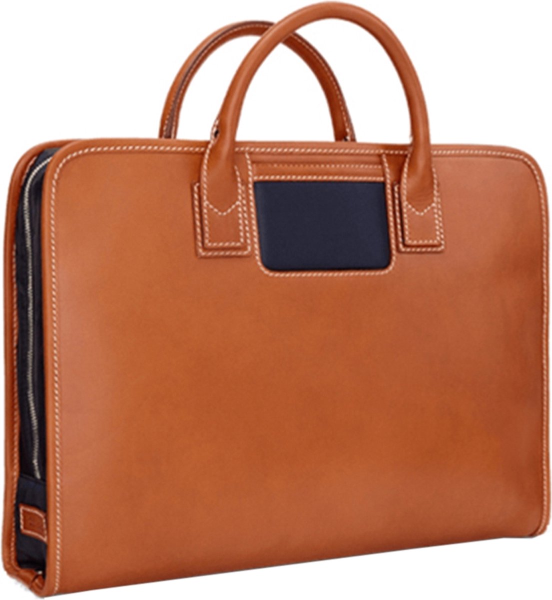 Travelteq The Briefcase Original Aktetas II cognac/navy