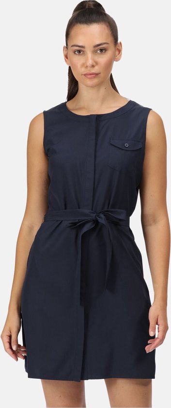 De Highton Stretch jurk met knoopsluiting - dames - waterafstotend - met tailleceintuur