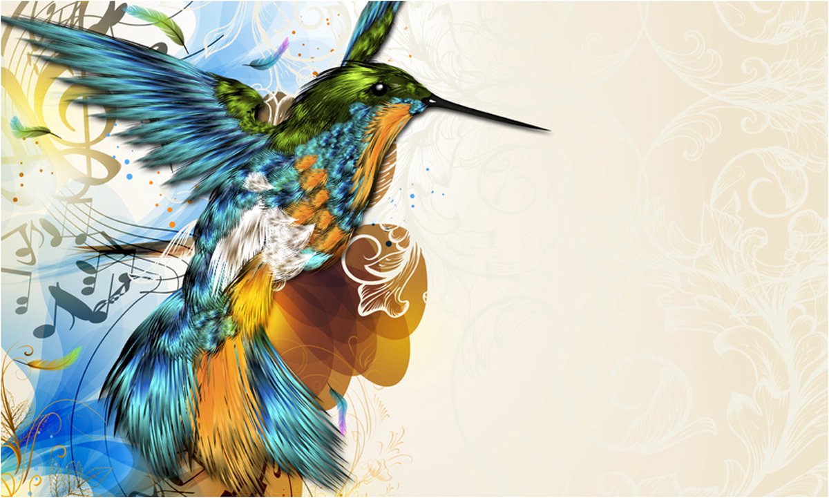 Fotobehang - Marvelous bird.