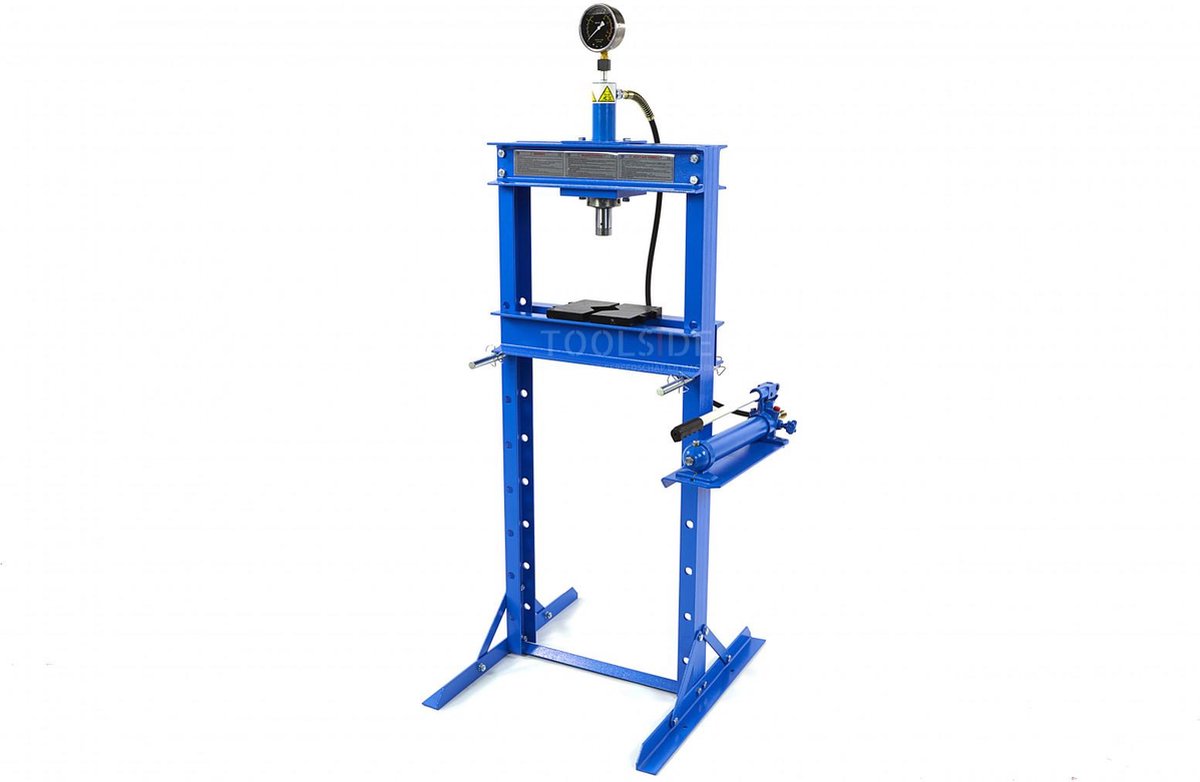 Presse hydraulique Dakta® Presse hydraulique d'atelier 165 cm Hauteur  totale 12 tonnes