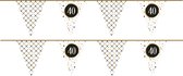 Haza Vlaggenlijn - 40 jaar - 3 ST - verjaardag versiering - leeftijd - vlaggetjes slinger - 6 m
