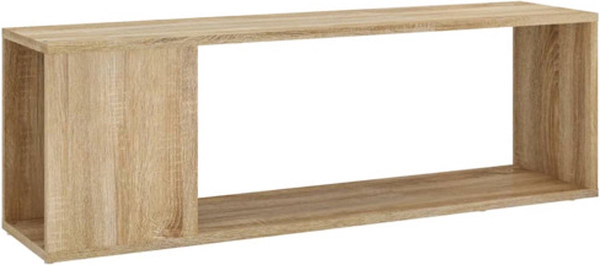vidaXL Tv-meubel - 100x24x32 - cm - bewerkt - hout - sonoma - eikenkleurig