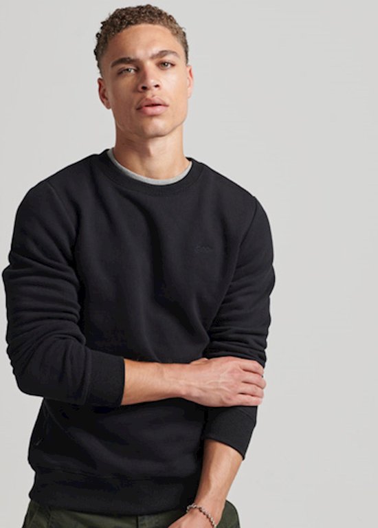 Superdry Heren Trui Essential sweatshirt met ronde hals en logo