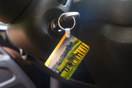 Porte-clés - Herbe - Soleil - Colline - Paysage - Cadeaux à distribuer - Plastique