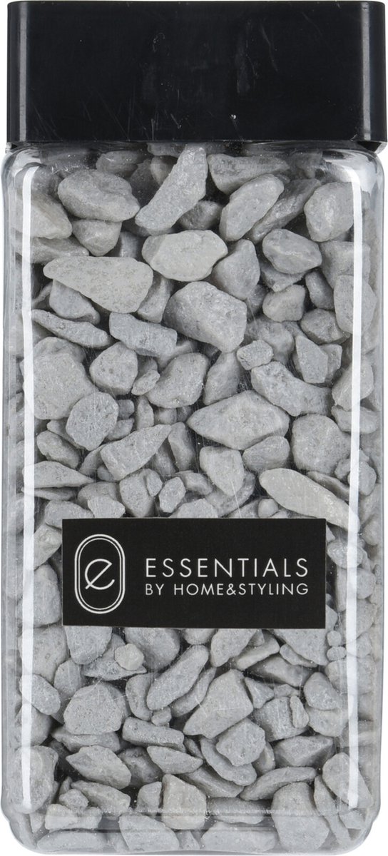 Decoratie steentjes/hobby steentjes - Lichtgrijs - 550 ml - 9/13 mm