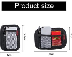 Auto Opbergnetje I Telefoonhouder Auto I Opslag Auto Netje I Opbergvak Auto I Zelfklevend I 14 x 20 cm