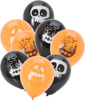Halloween ballonnen Scary Faces and Haunted House - 20x stuks