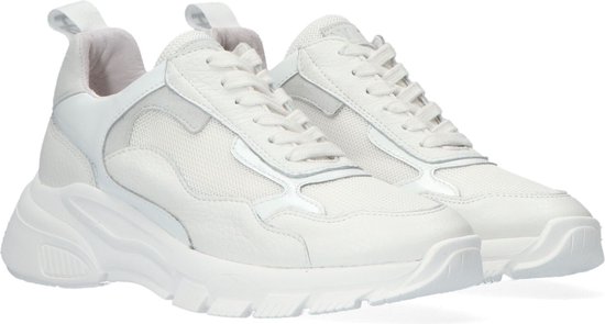 Wysh Maan Lage sneakers - Leren Sneaker - Meisjes - Wit - Maat 33 | bol.com