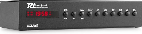 Stereo versterker audio - Power Dynamics WT240A - Hifi versterker met Bluetooth en wifi - 80W - Power Dynamics