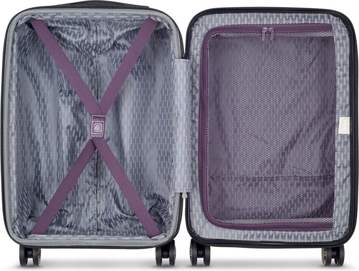 Valise DELSEY PARIS Air Armour 4 DR - 77 Cm - Violet Foncé - Coque Rigide