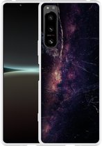 Coque Sony Xperia 5 IV Noir Space Marble