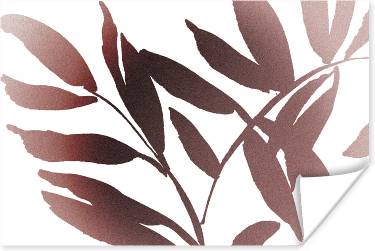 Poster Bladeren - Design - Abstract - 90x60 cm