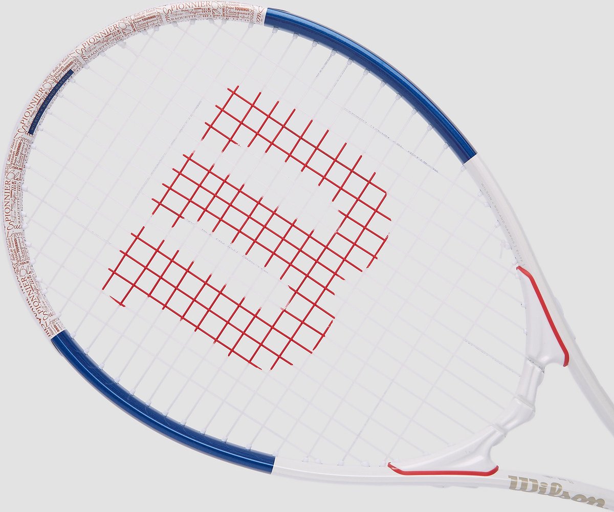Raqueta de Tenis Wilson Roland Garros Elite Kit Infantil Blanco/Azul | Atmósfera Sport