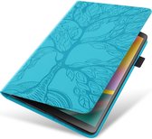Mobigear - Tablethoes geschikt voor Apple iPad 10 (2022) Hoes | Mobigear Tree Bookcase + Stylus Houder - Blauw