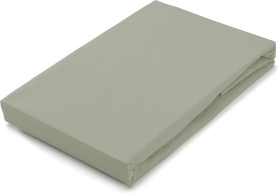 Byrklund Jersey Hoeslaken - Hoeslaken 80x200 - 100% Katoen - Grijsgroen