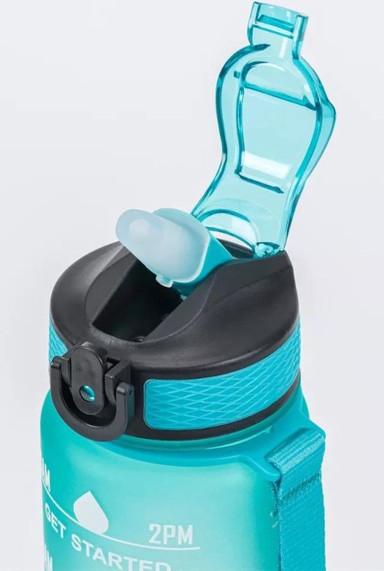 Wessper Drinkfles Van Glas, 1 Liter, Met Tijdmarkeringen, BPA Vrij Drinkmotivatie Borosilicaatwaterfles Luchtdichte Glazen Fles Bamboedeksel Herbruikbaar Siliconen Hoes Geel 2105322349