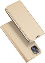 Telefoon Hoesje geschikt voor Apple iPhone 14 Plus - Dux Ducis Skin Pro Book Case - Goud