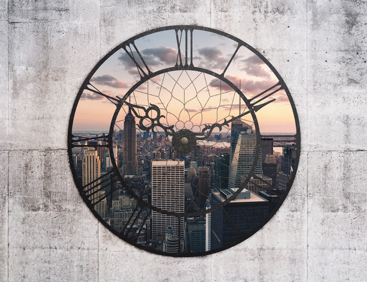 Fotobehang - NYC Time Zone.