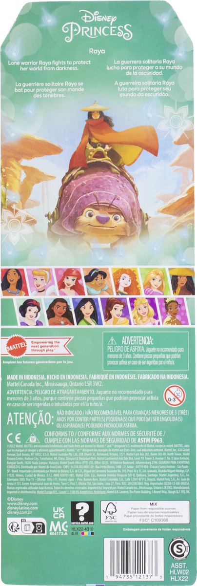 Disney Princess - Prinsessen pop - Raya uit Raya en de Laatste Draak — afbeelding 13