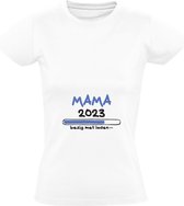 Je vais être Maman en 2023 d'un fils T-shirt femme | Enceinte | Enceinte | Annonce de Grossesse | Annoncer | Annonce | Enfant | Bébé | Naissance | Fille | Garçon | Chemise