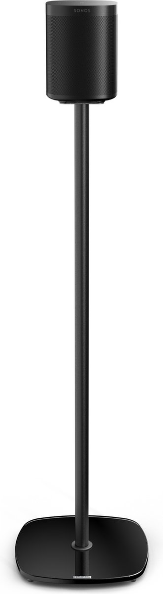 Spectral speakerstandaard voor Sonos One, One SL en PLAY:1 | zwart aluminium buis, voet zwart (SP11-BG-BG)