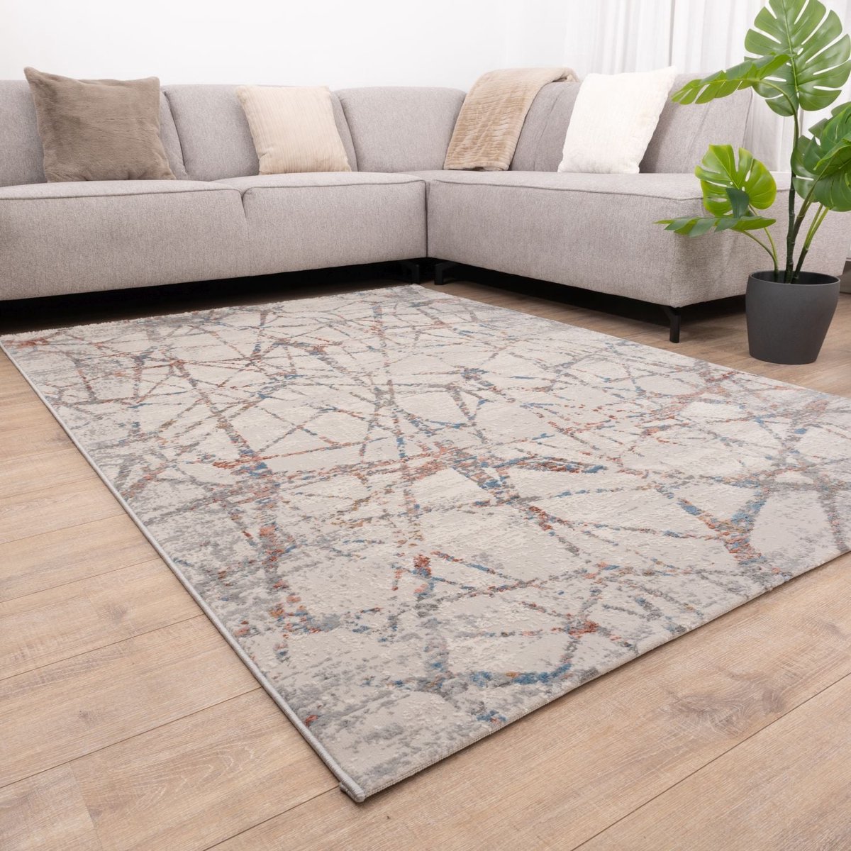 Kleurrijk Tapijt Colourful Laagpolig Vloerkleed Koho Impressive - 200x290cm- Modern - Woonkamer - Salon - Slaapkamer - Eetkamer