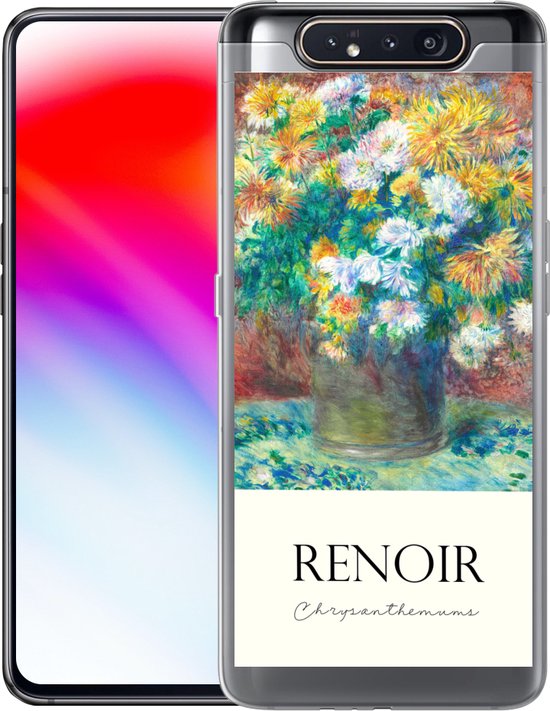 Coque Samsung Galaxy A80 - Renoir - Chrysanthèmes - Peinture - Siliconen