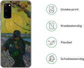 Telefoonhoesje Geschikt voor Samsung Galaxy S20 hoesje - De zaaier - Vincent van Gogh - Siliconen Telefoonhoesje