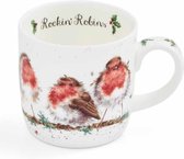 Wrendale Designs - Mok - Rockin' Robins / Roodborstjes