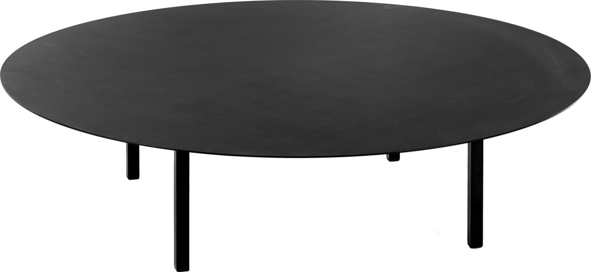 Serax Bea Mombaers 03 Ronde buiten Koffie salon tafel laag zwart outdoor Ø118 x H30 cm