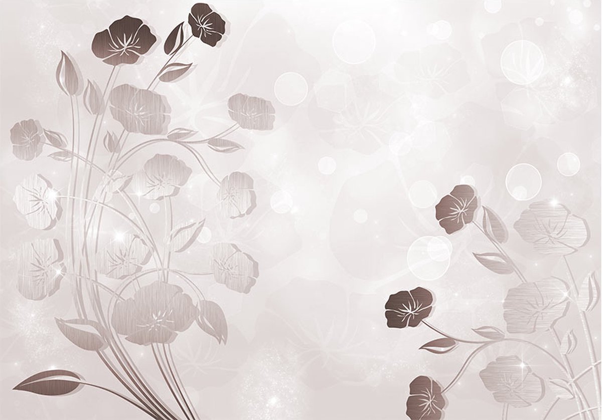 Fotobehangkoning - Behang - Vliesbehang - Fotobehang - Gentleness of Flowers - Bloemen Kunst - 400 x 280 cm