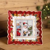 Bol.com Villeroy & Boch Serveerschaal Toy's Fantasy Santa - 23 x 23 cm aanbieding