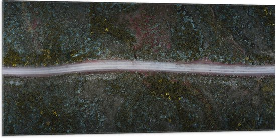 WallClassics - Drapeau - Route sans fin - 100x50 cm Photo sur Drapeau Polyester