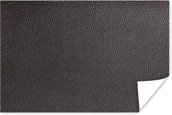 Poster structure cuir noir 90x60 cm - Tirage photo sur Poster (décoration murale salon / chambre)