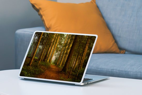Autocollant pour ordinateur portable - 13,3 pouces - Forêt - Nature - Arbres - Paysage - Feuilles - 31x22,5 cm - Autocollants pour ordinateur portable - Skin pour ordinateur portable - Housse