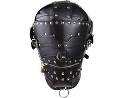 Banoch | Masker Igor | Zwart imitatie leer | bondage