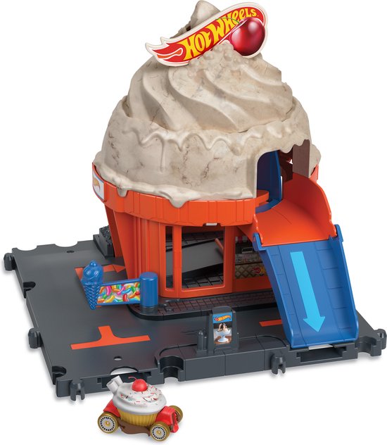 Foto: Hot wheels city downtown ice cream swirl racebaan